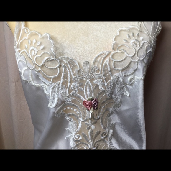 Vintage California Dynasty Satin Nightgown Slip L - Picture 3 of 12